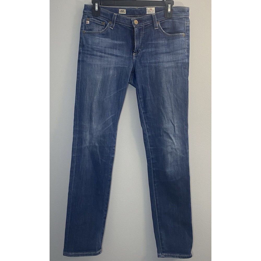 Adriano Goldschmied AG Women's The Stilt Cigarette Leg Jeans Size 28R Dark Wash